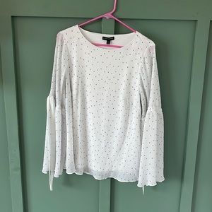 Polka dot dress top